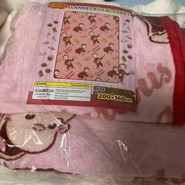 호기심 많은 조지 플란넬 보아 담요