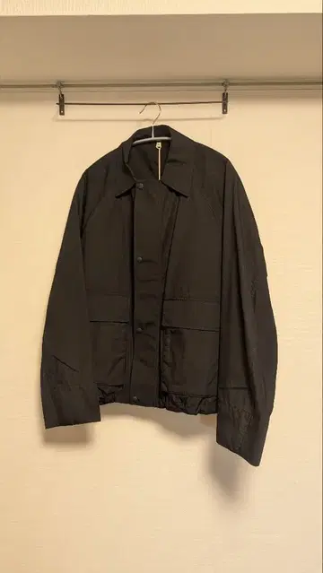 mujilabo 유니폼 소재로 만든 숏 블루종