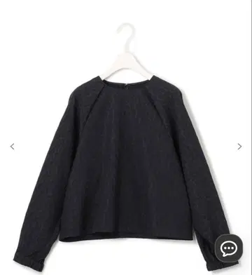 ICB 퍼피 자카드 블라우스 블랙