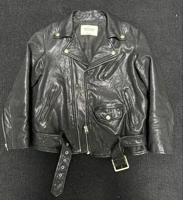 beautiful people 가죽 라이더 자켓 블랙