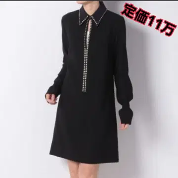 택 포함 미사용 새상품 ANAYI 스터드 장식 원피스