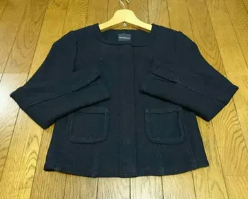 노카라 자켓 다크 네이비