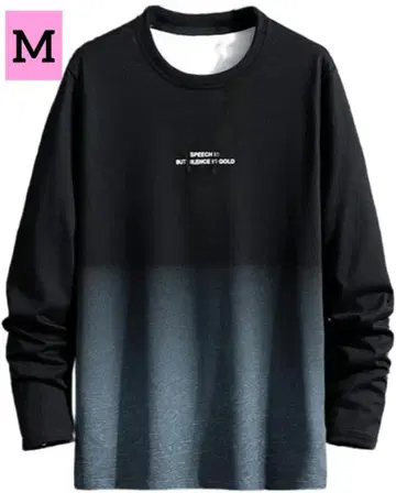 새상품! 긴팔T셔츠 M사이즈 남성용 티셔츠 롱티 그라데이션