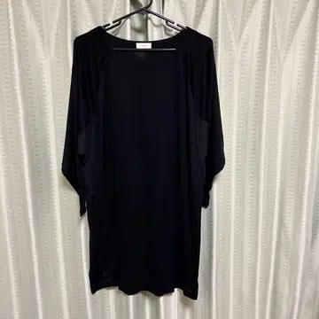 PINCEAU 블랙 래글런 T셔츠