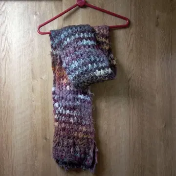 멀티 컬러 머플러 뜨개질 디자인