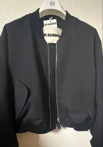 질샌더 블랙 MA-1 자켓 봄버 자켓