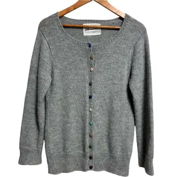 익명 배송 에스테르 알파카 긴팔 가디건 컬러풀 버튼 페루제