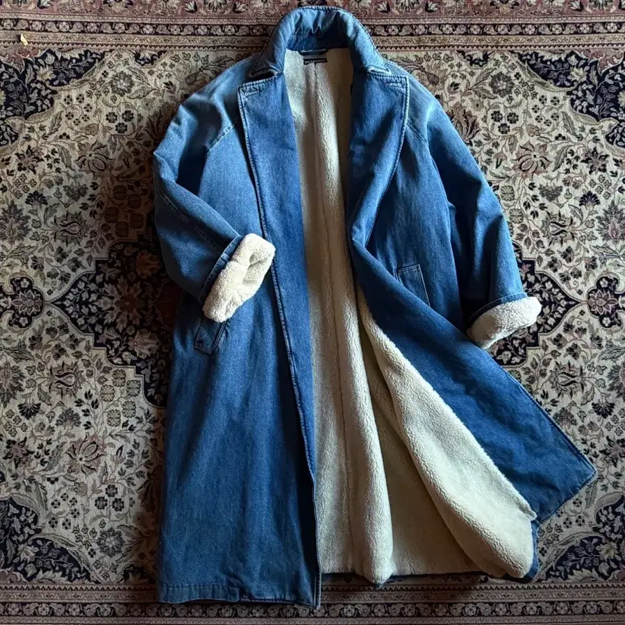 COOR | 쿠어 [XL] Coor Highneck Shearling Mixed MA-1 Jumper on