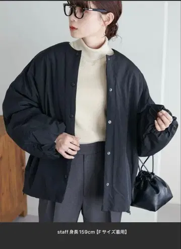 디스코트 노카라 패딩 자켓