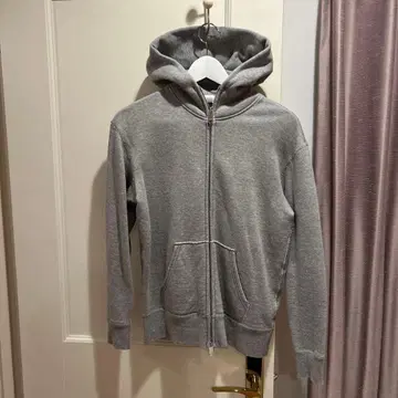 매킨토시 그레이 풀 집업 후드티 M