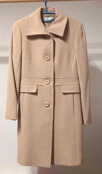 GRADE 베이지 피코트 롱