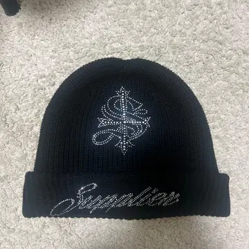 Suppliers 스톤 장식 비니 모자 블랙