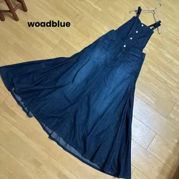 woadblue 워드블루 데님 오버롤 스커트