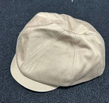 베이지 헌팅모자 스웨이드풍