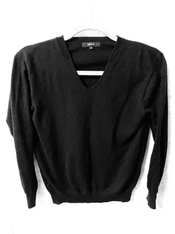 COMME CA ISM 블랙 V넥 니트 9