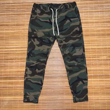 카모플라쥬 조거 팬츠 허리밴딩