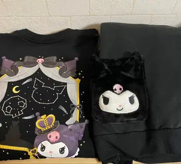 산리오 쿠로미 트레이닝복 속기모 후드티