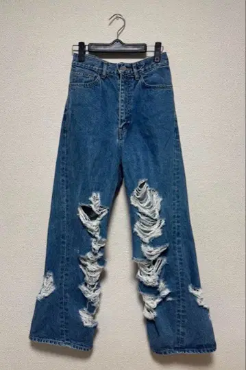 벨퍼 데미지 와이드 데님