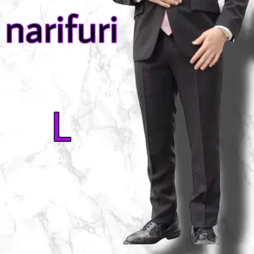 narifuri 나리후리 드라이 슬랙스 블랙 L