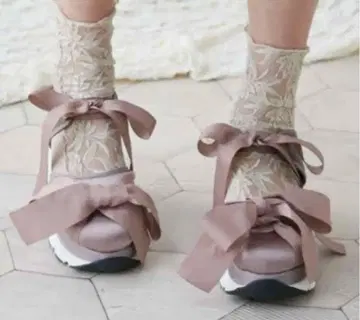 리본 메리제니 스니커즈 샌들 핑크 merry jenny