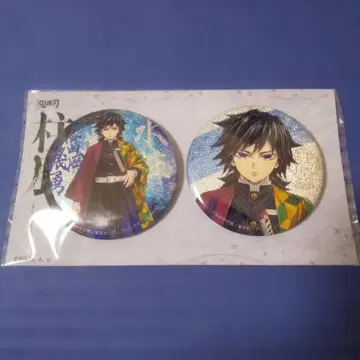 귀멸의 칼날 기둥전 키 비주얼 글리터 캔뱃지 세트 토미오카 기유