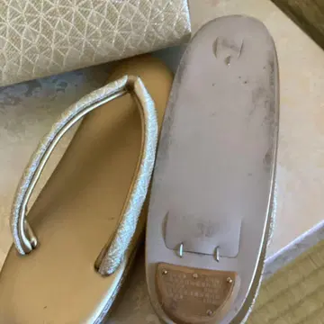 일본 의류용 조리와 백 세트 골드 하나오