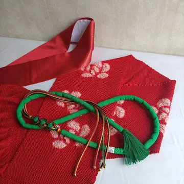 새상품 허리띠 오비 장식 천 다테에리 세트