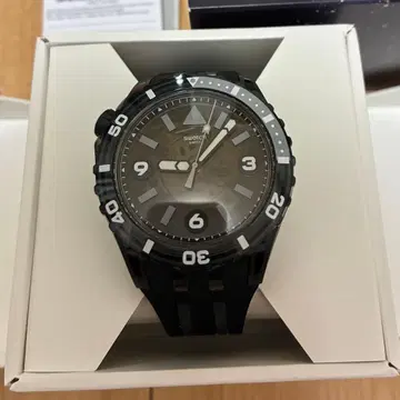 새상품급 Swatch Scubaqua 블랙