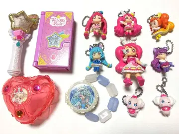 프리큐어 피규어 세트 키링 액세서리 케이스