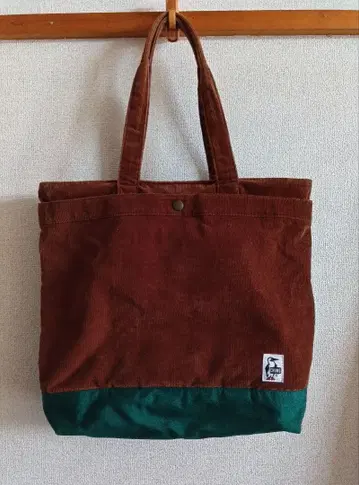 CHUMS 코듀로이 토트백 참스