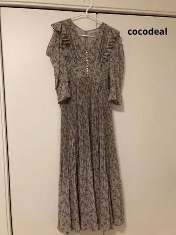 꽃무늬 프릴 원피스