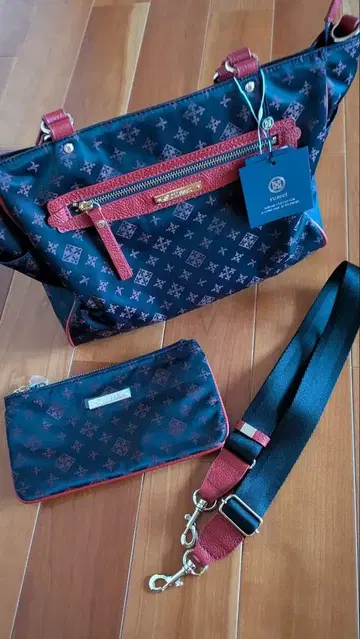 russet 토트백 지갑 파우치 숄더 벨트 3종