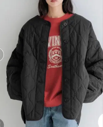 LOWRYS FARM 퀼팅 블루종 아우터