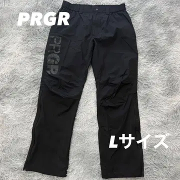 새상품급 PRGR 프로기아 팬츠 나일론 허리밴딩 블랙 발수 L