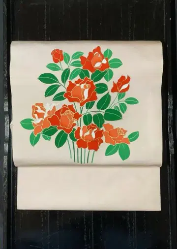 미사용 새상품 나고야 오비 시오제 오비(약 27.3cm) 순수 실크