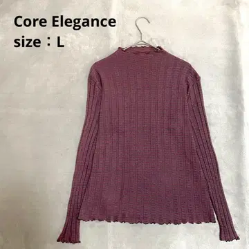 Core Elegance 코어 엘레강스 모크넥 티셔츠 [ L ] 프릴