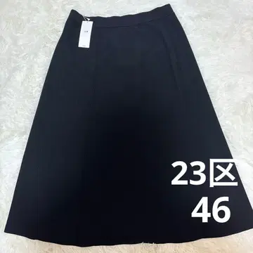 택 포함 미사용 새상품 빅 사이즈 23구 스트레치 플레어 니트 스커트