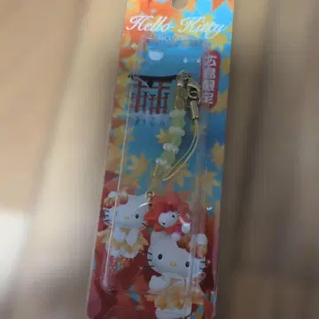 새상품 히로시마 한정판 단풍 헬로키티 스트랩