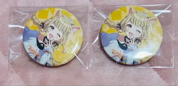 학원 아이돌 마스터 후지타 코토네 마네키네코 캔뱃지 2개
