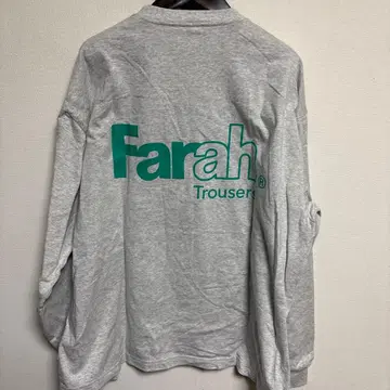 Farah 그레이 긴팔 티셔츠 XL