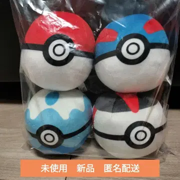 미사용 새상품 몬스터볼 컬렉션 봉제 인형 4개 세트