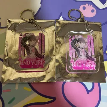 ion! 우노 유리 아크릴 키링 2개 세트