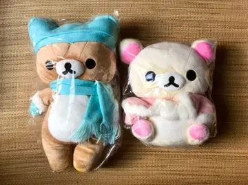 [ 새상품 ] 산엑스 리락쿠마전 한정판 봉제 인형 리락쿠마 & 코리락쿠마