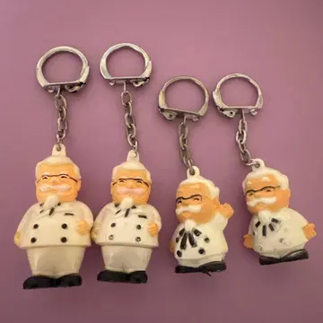 KFC 커넬 샌더스 키링 4개 켄터키