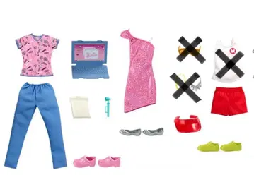 미개봉 새상품 바비 드림 옷장 아웃핏과 잡화 세트 Barbie