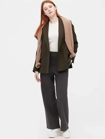 [ 미사용 택 없음 ] 브러쉬드 저지 팬츠 다크 브라운 사이즈 M