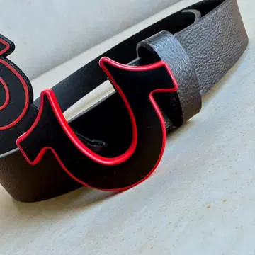 트루릴리젼 벨트 블랙 34 브랜드 로고