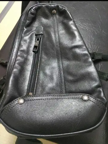 천연 가죽 바디 백 Allegro