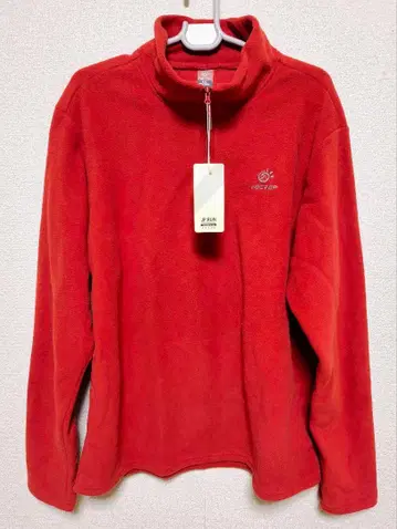 [ 새상품 ] TECTOP 와인 레드 플리스 하프 지퍼 트레이닝복 1개