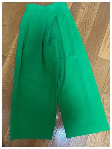 그린 와이드 팬츠